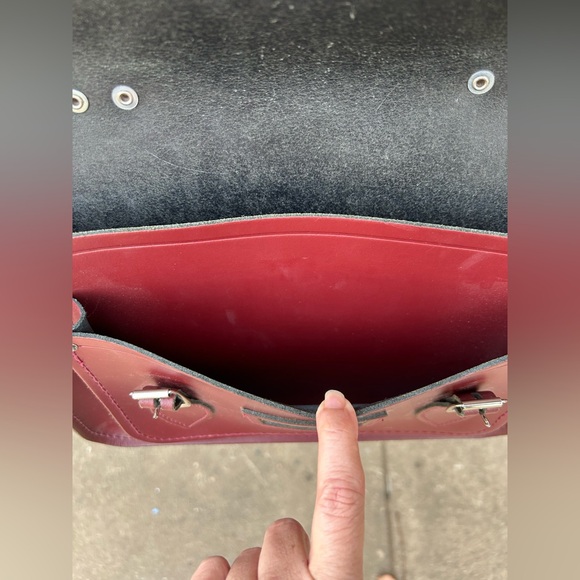 The Cambridge Satchel Company Crossbody Bag Oxblood Made in England - Picture 12 of 16